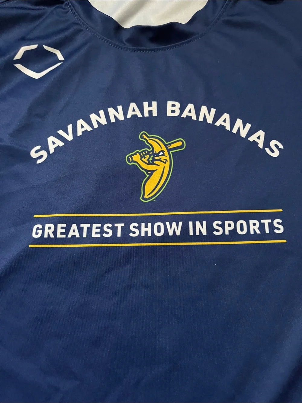 Savannah Bananas Navy Short Sleeve Tee - Team Logo- Great condition! - Picture 2 of 3